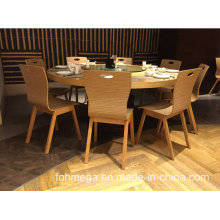 Modern Wooden Restuarant Dining Table and 8 Chairs